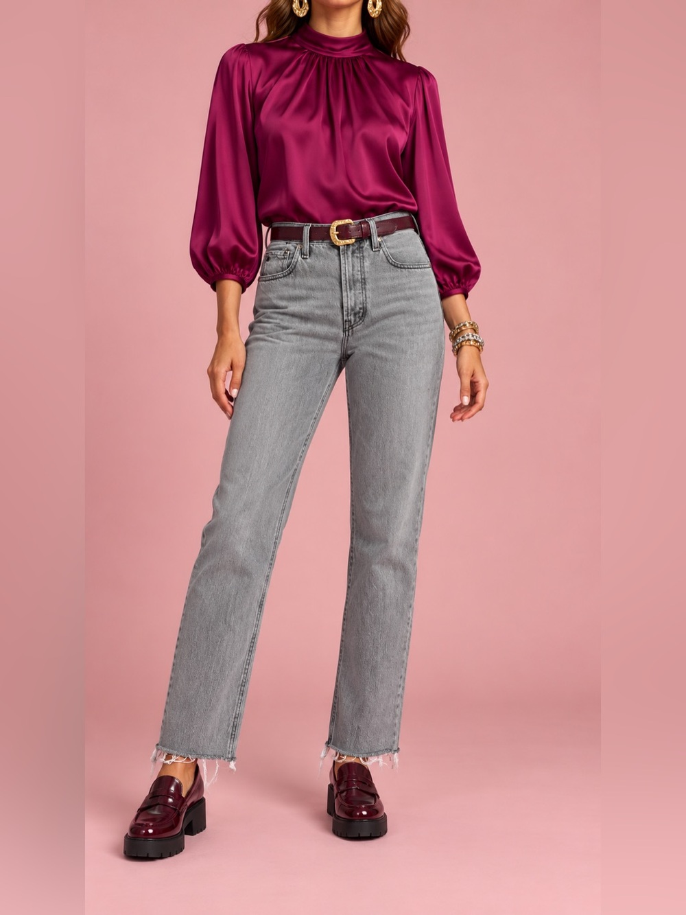 NWT ÉTICA Tyler High Rise Straight Jeans Chalk Size 26 $228